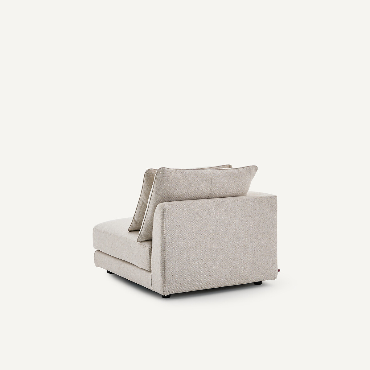 Demi-canapé gauche, modulable en tweedé, TIBERIO ivoire, AM.PM