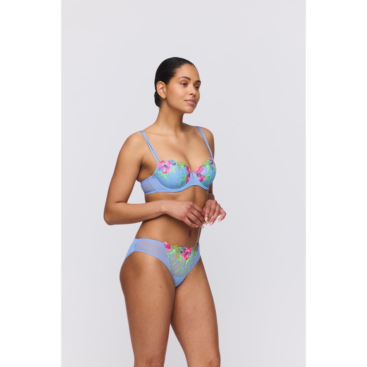 Soutien gorge balconnet rembourré ODILLY bleu - santorini blue, MARIE JO