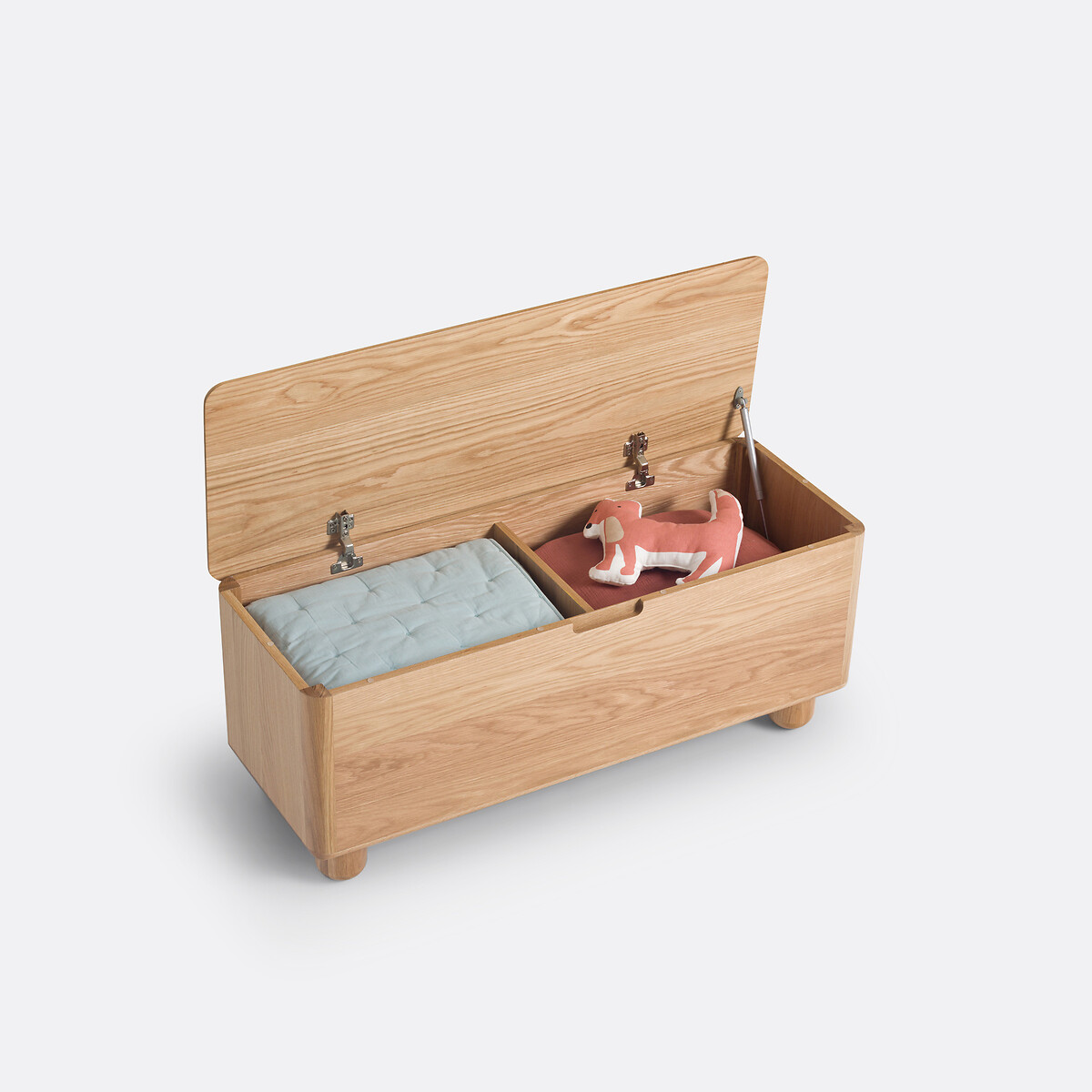 Banc/coffre de rangement chêne et plaqué, Piero naturel, LA REDOUTE INTERIEURS