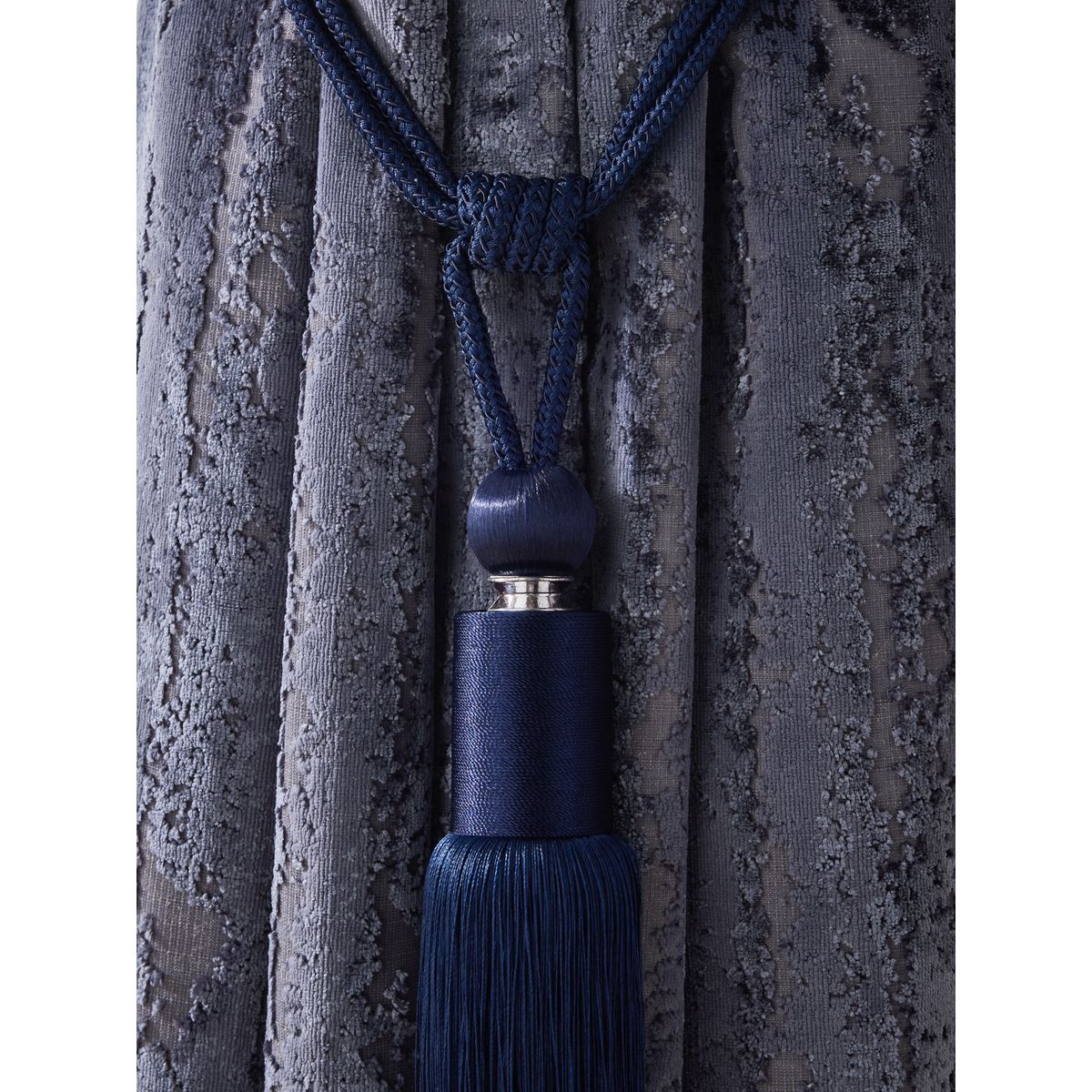 Grandes embrasses de rideaux, lot 2 bleu marine, NEXT