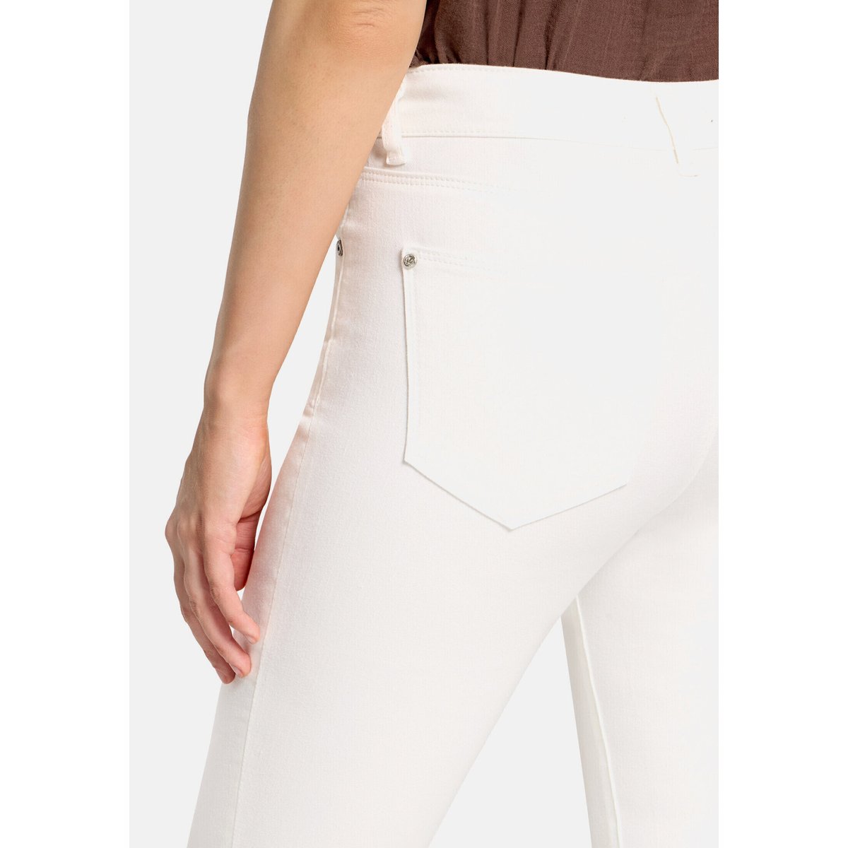 Jean basique à effet délavé blanc, BETTY BARCLAY