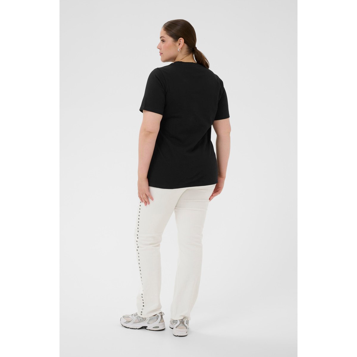 T-shirt à manches courtes noir black deep, KAFFE CURVE