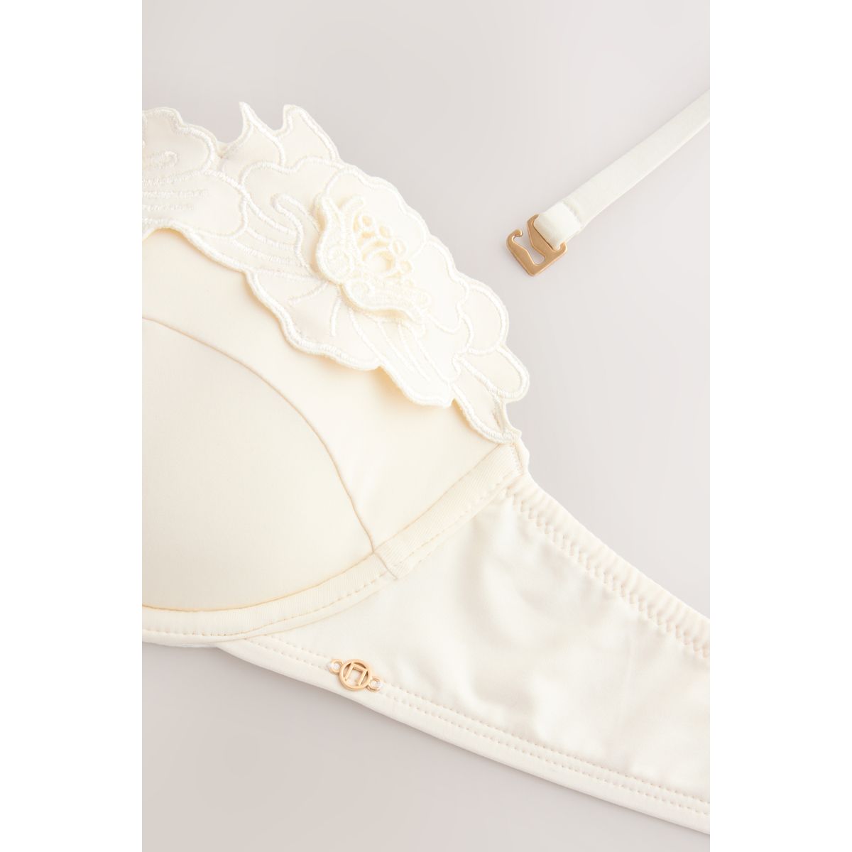 Haut de bikini à armatures et fleurs 3d crème, NEXT
