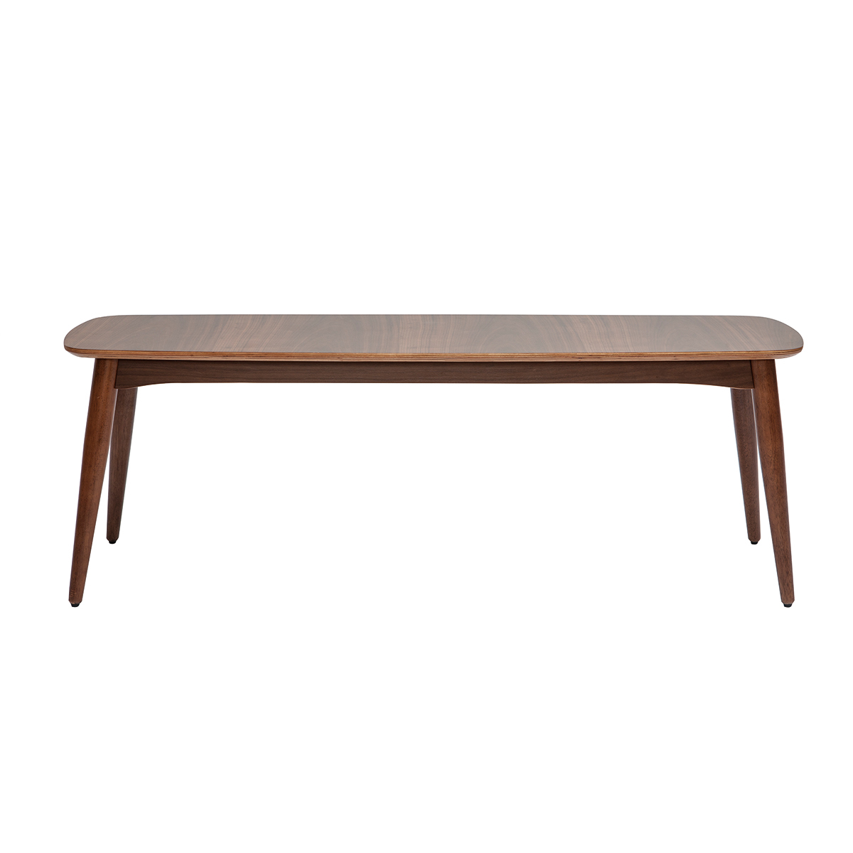 Banc scandinave en bois L130 cm NORDECO noyer, MILIBOO