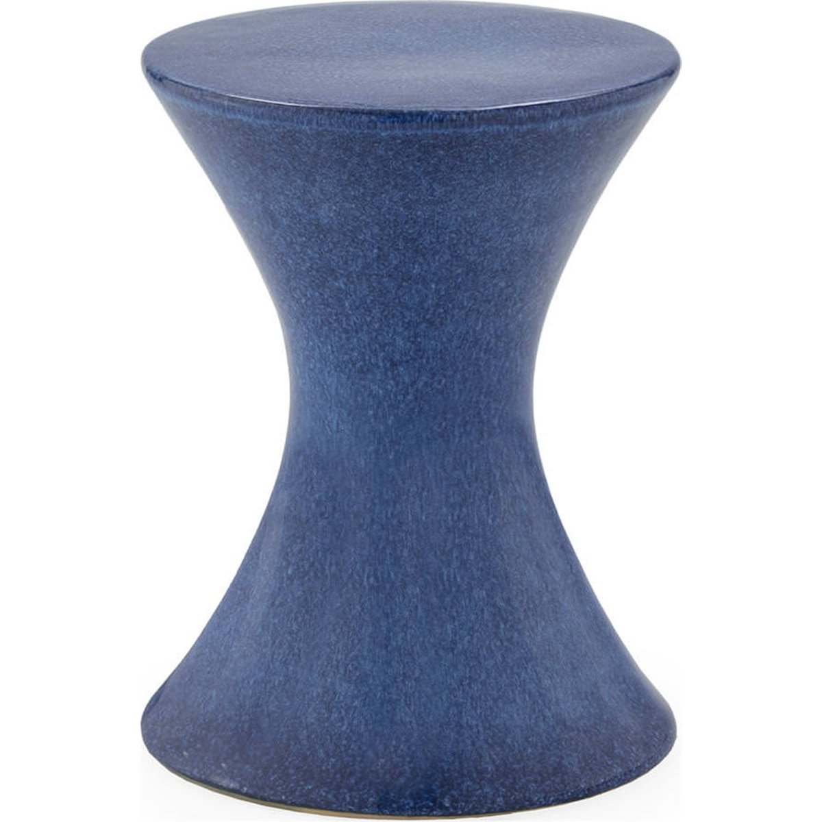 Tabouret en céramique sculptural bleu, RECOLLECTION