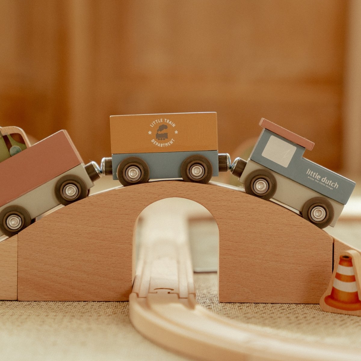 Circuit de train XXL multicolore, LITTLE DUTCH