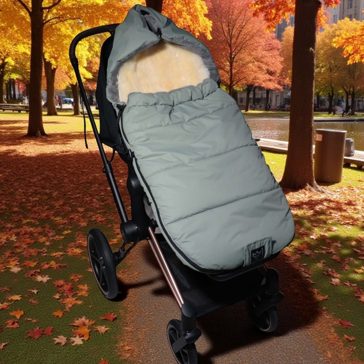 Chancelière thermique pour poussette vert sauge, KAISER
