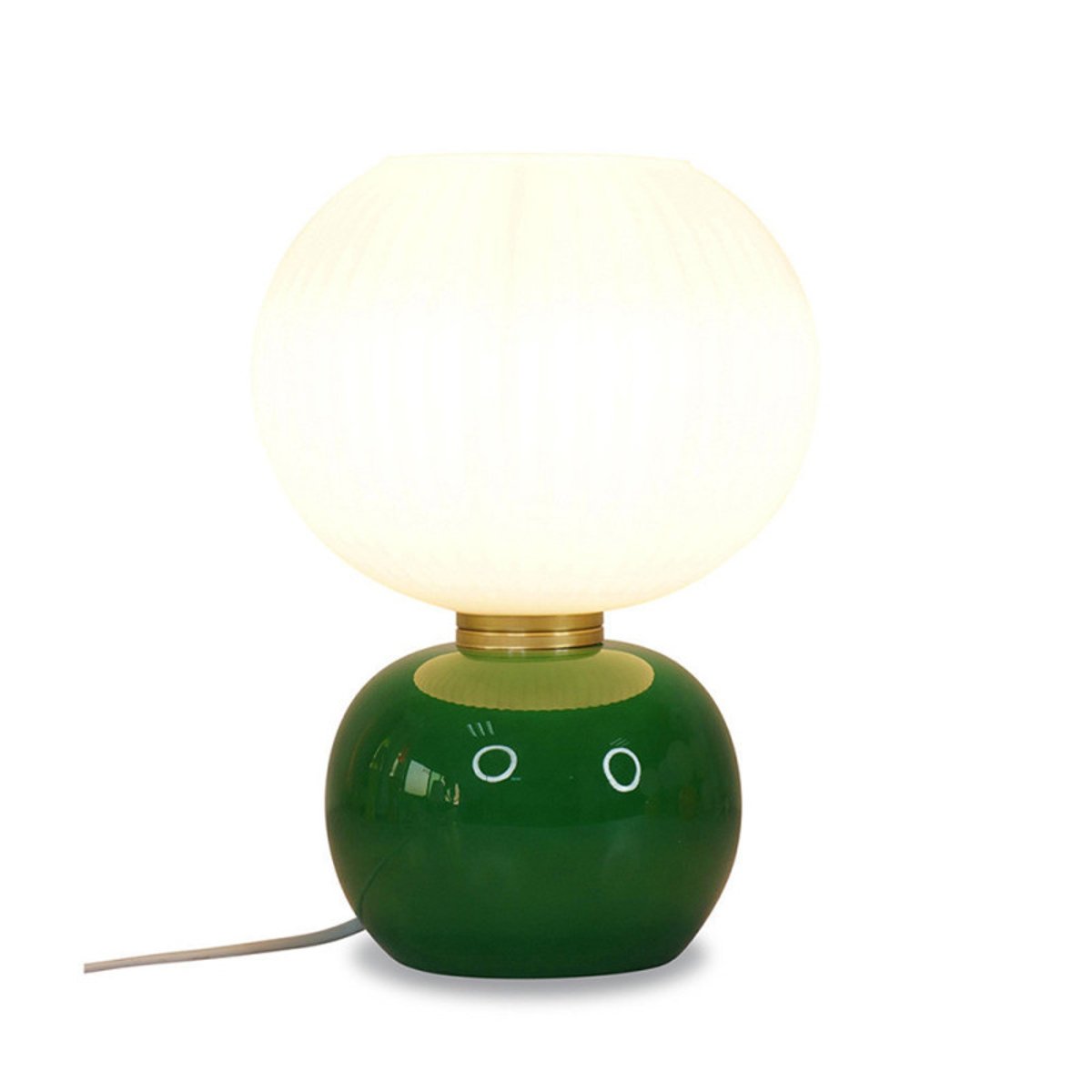 Lampe de chevet en verre Adonis vert vert, MILLUMINE