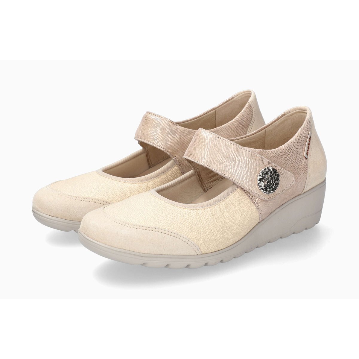 Ballerines en textile cuir BATHILDA beige p5144724, MEPHISTO