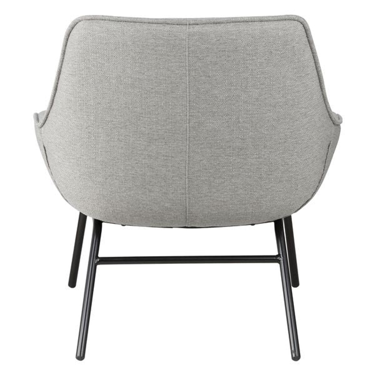Fauteuil tissu gris clair, ZAGO