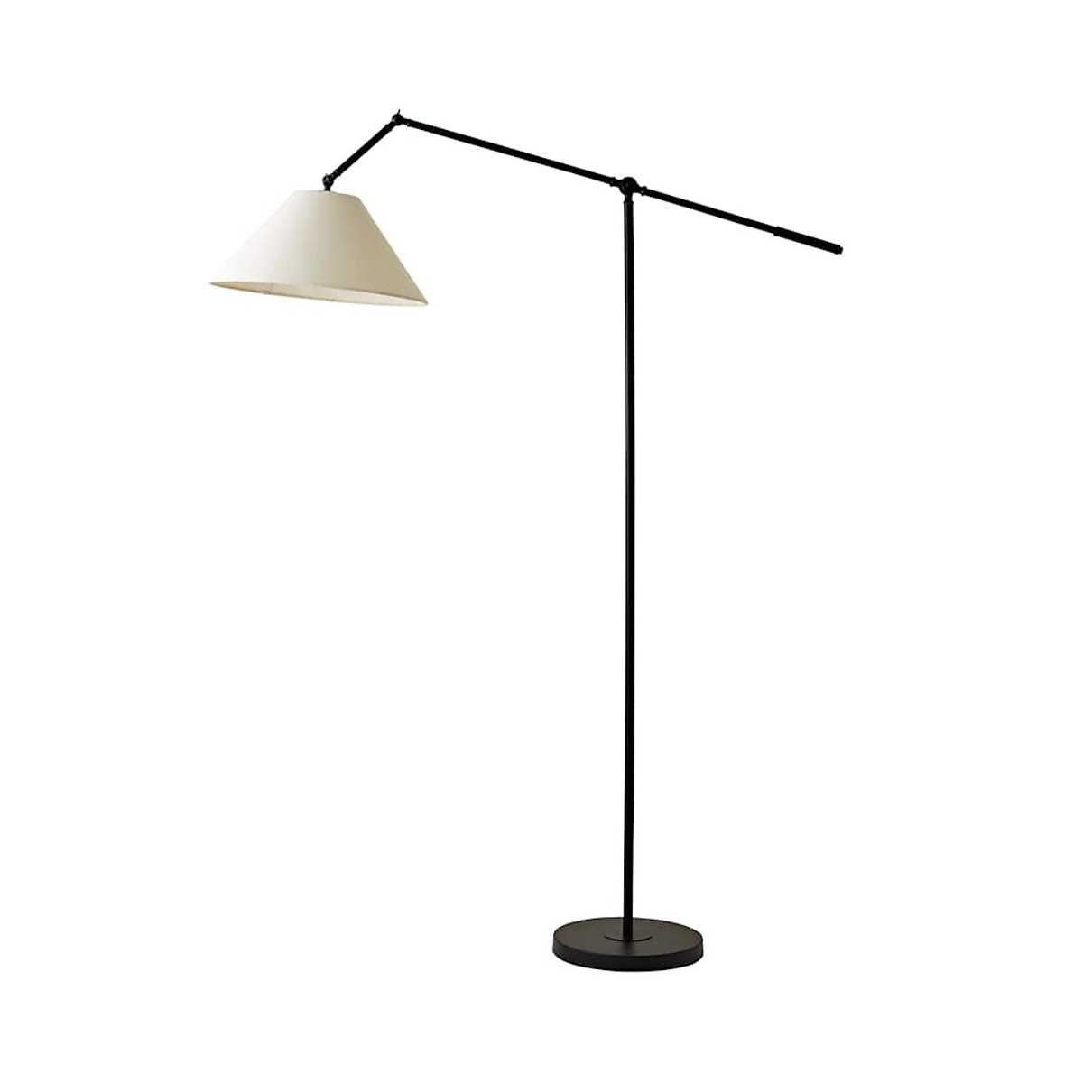 Liza Adjustable Floor Lamp with Tapered Shade black, ÉDITÉ