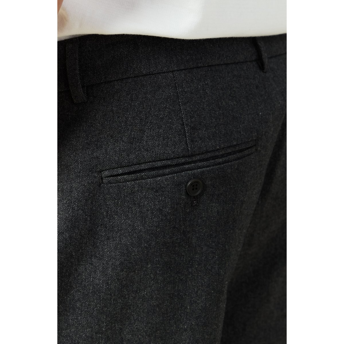 Pantalon chino large longueur 32 gris foncé, BONOBO