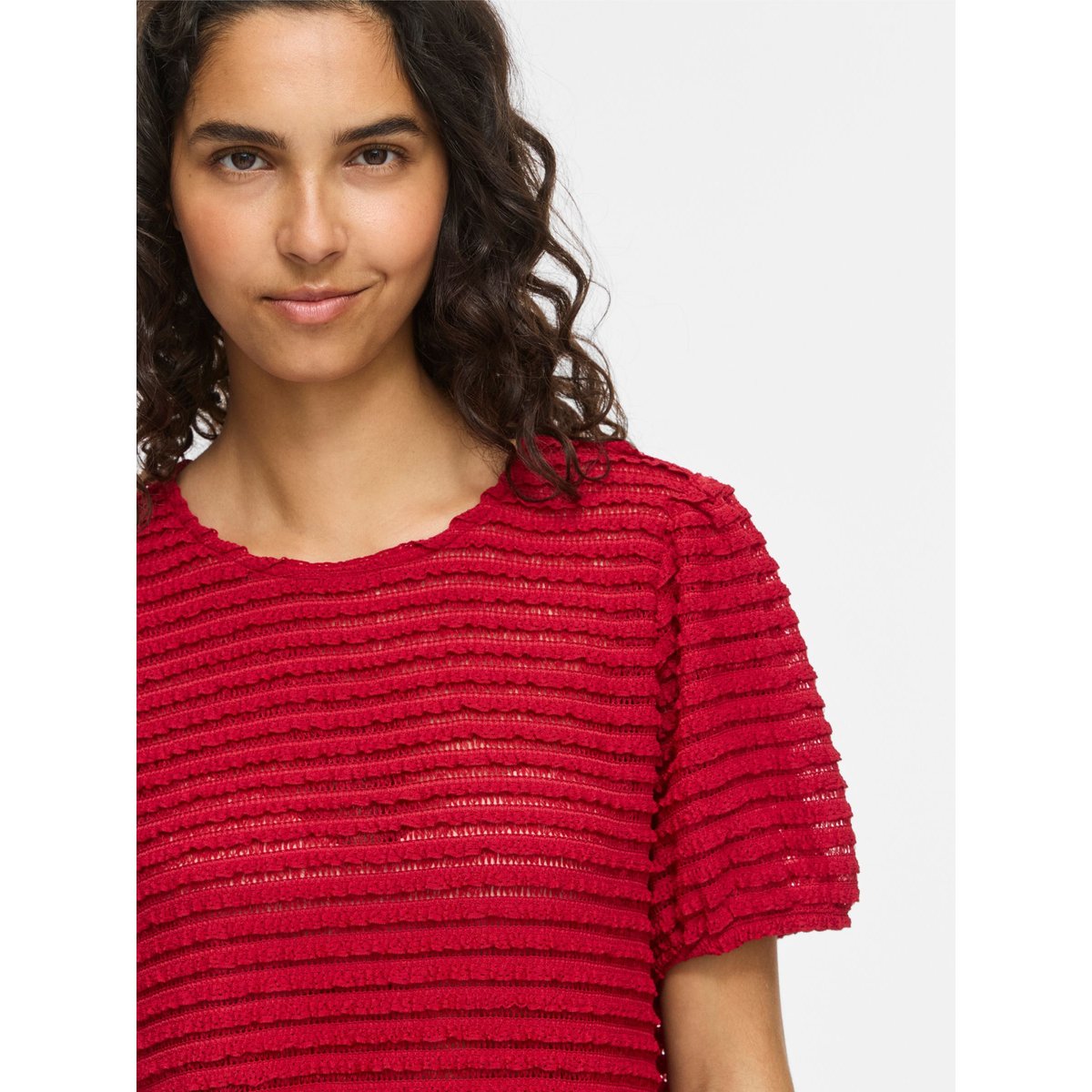 Top À Manches Courtes rouge - savvy red1, VILA