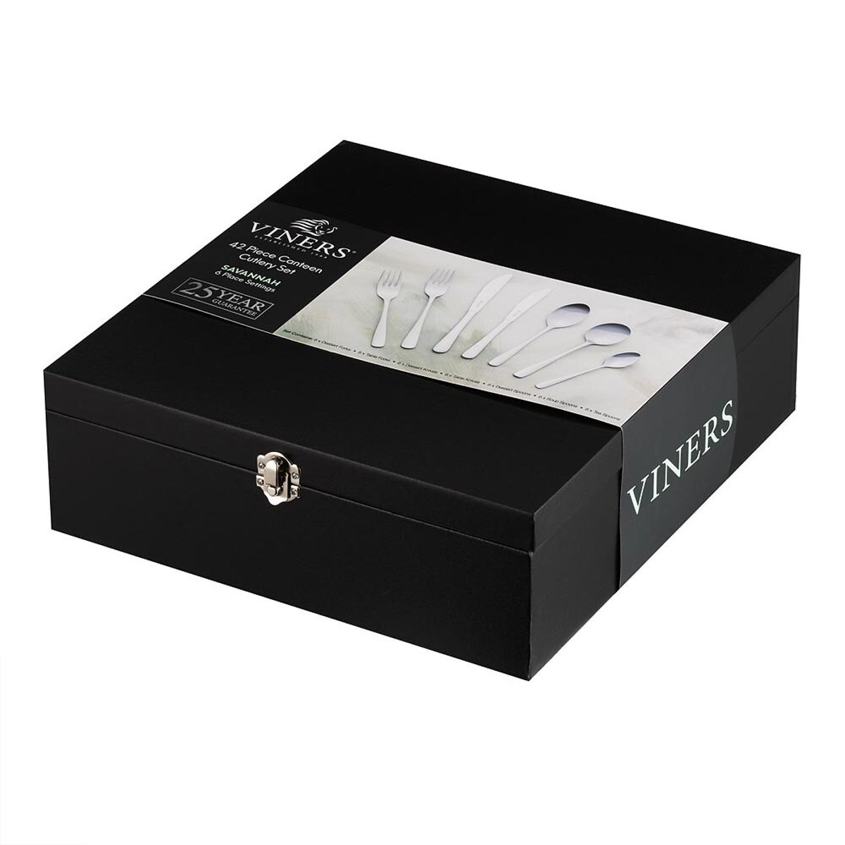 42-Piece Savannah Stainless Steel Cutlery Set stainless steel, VINERS