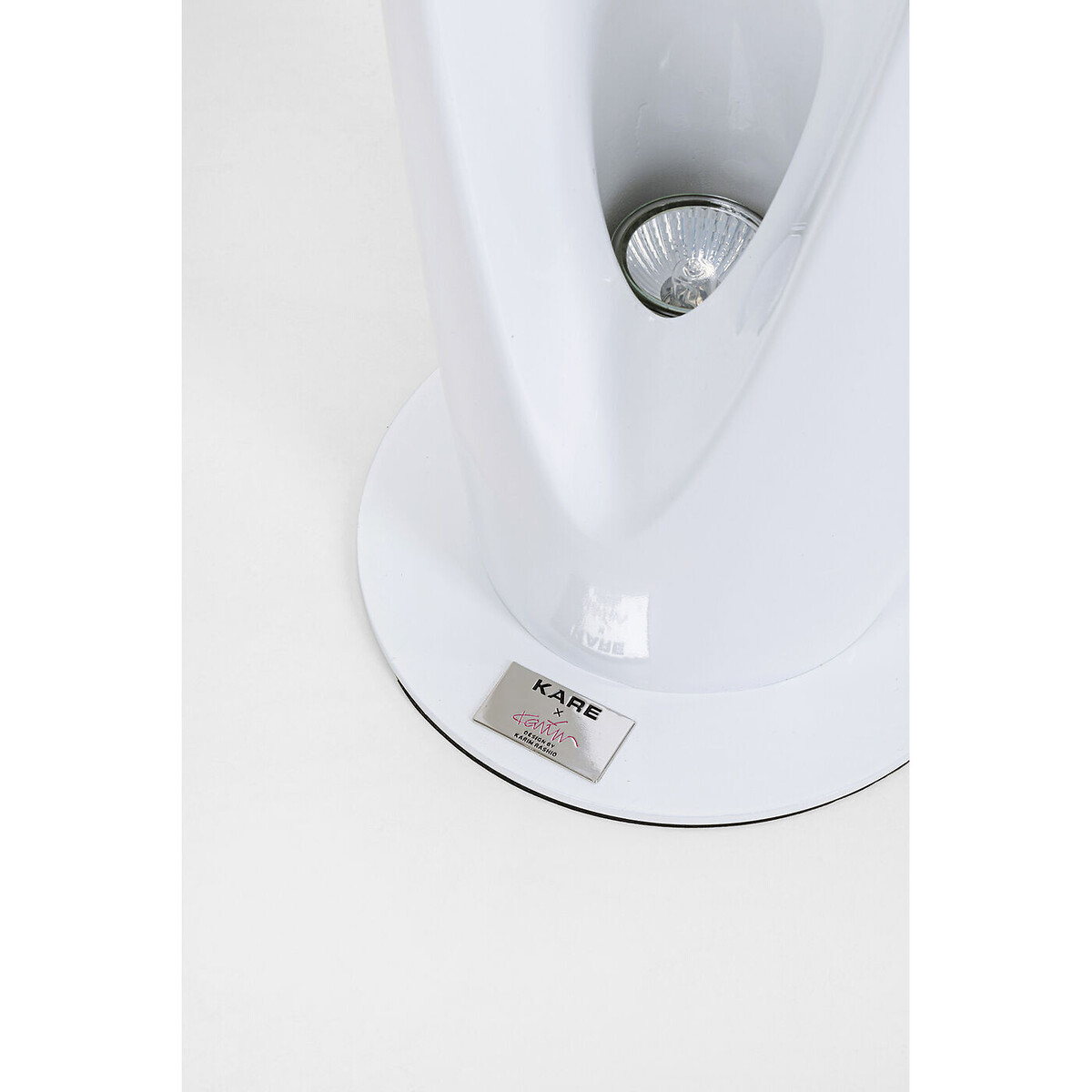 Lampadaire Flow Flame vert 132cm blanc, KARE DESIGN
