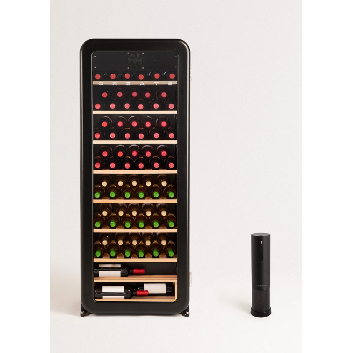 Refroidisseur à vin électrique WINECOOLER RETRO noir, CREATE