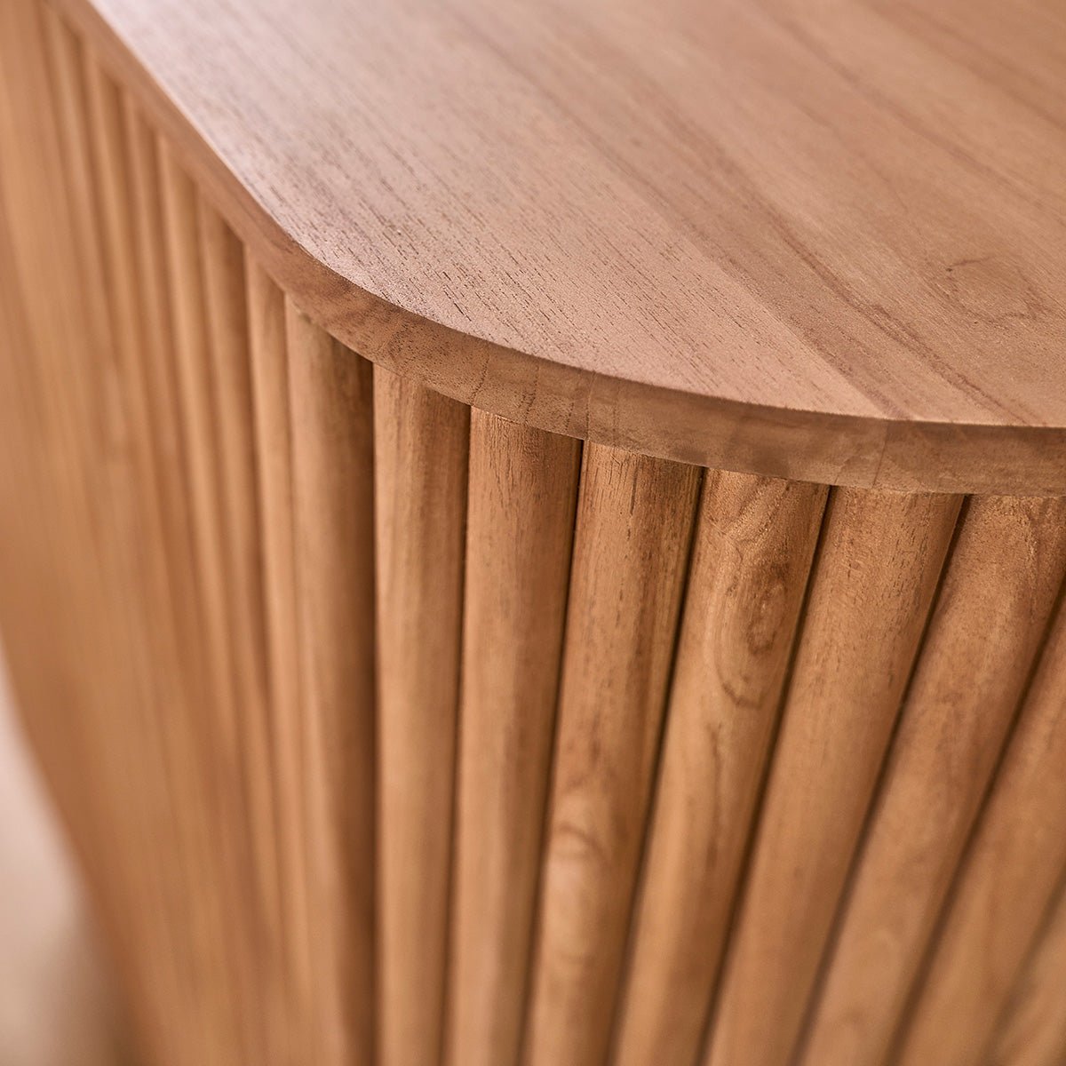 Bar en teck massif 90 cm  COLINE naturel, BERAH GETAH