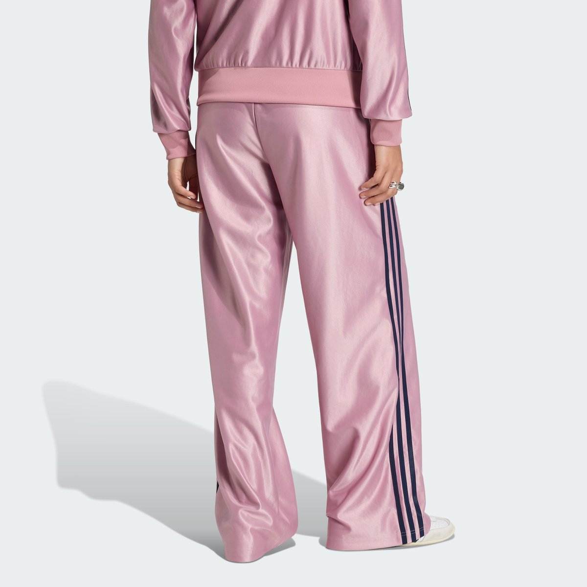 Pantalon De Survêtement Ample Métallisé Firebird magic mauve / night indigo, adidas Originals