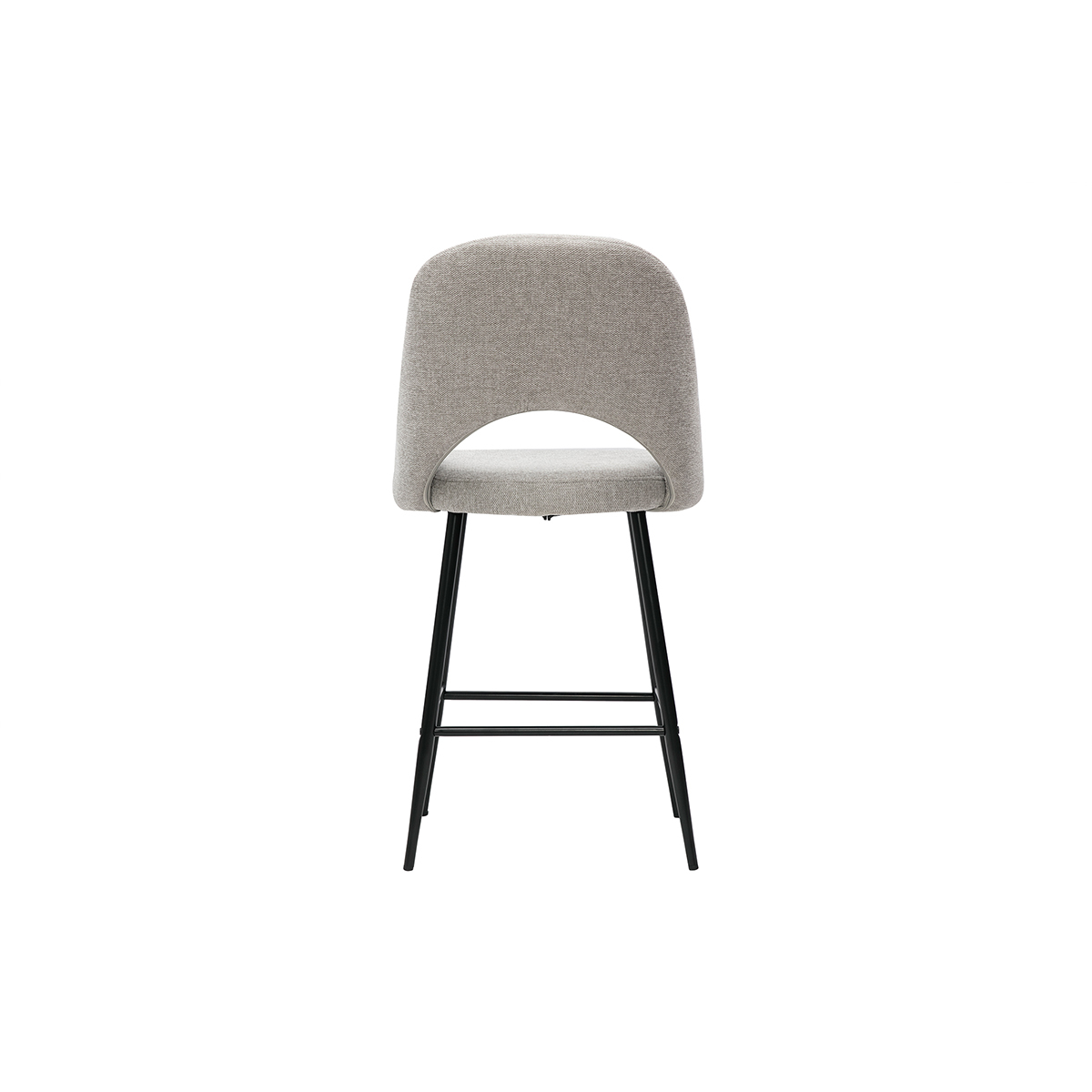 Tabourets de bar en tissu velours côtelé vert kaki H65 cm (lot de 2) COSETTE gris, MILIBOO