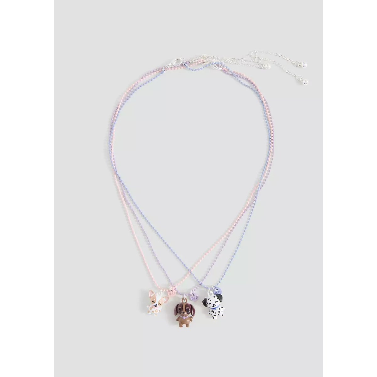 Lot 3 colliers Best Friends lilas, MANGO KIDS