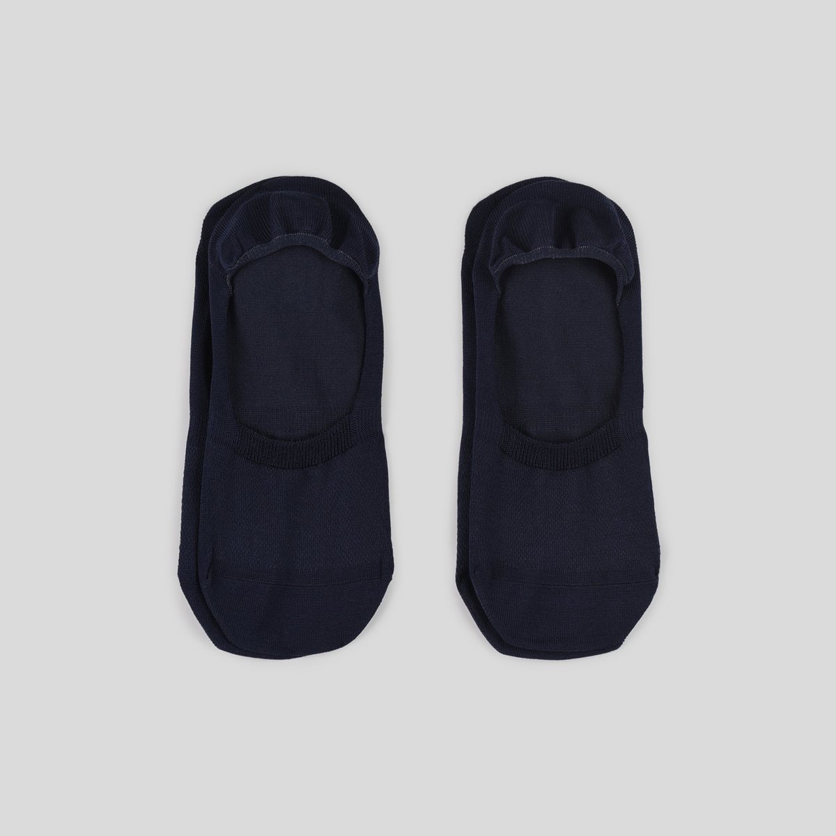 Lot de 2 paires de protège-pieds fil d'Ecosse marine, MONOPRIX