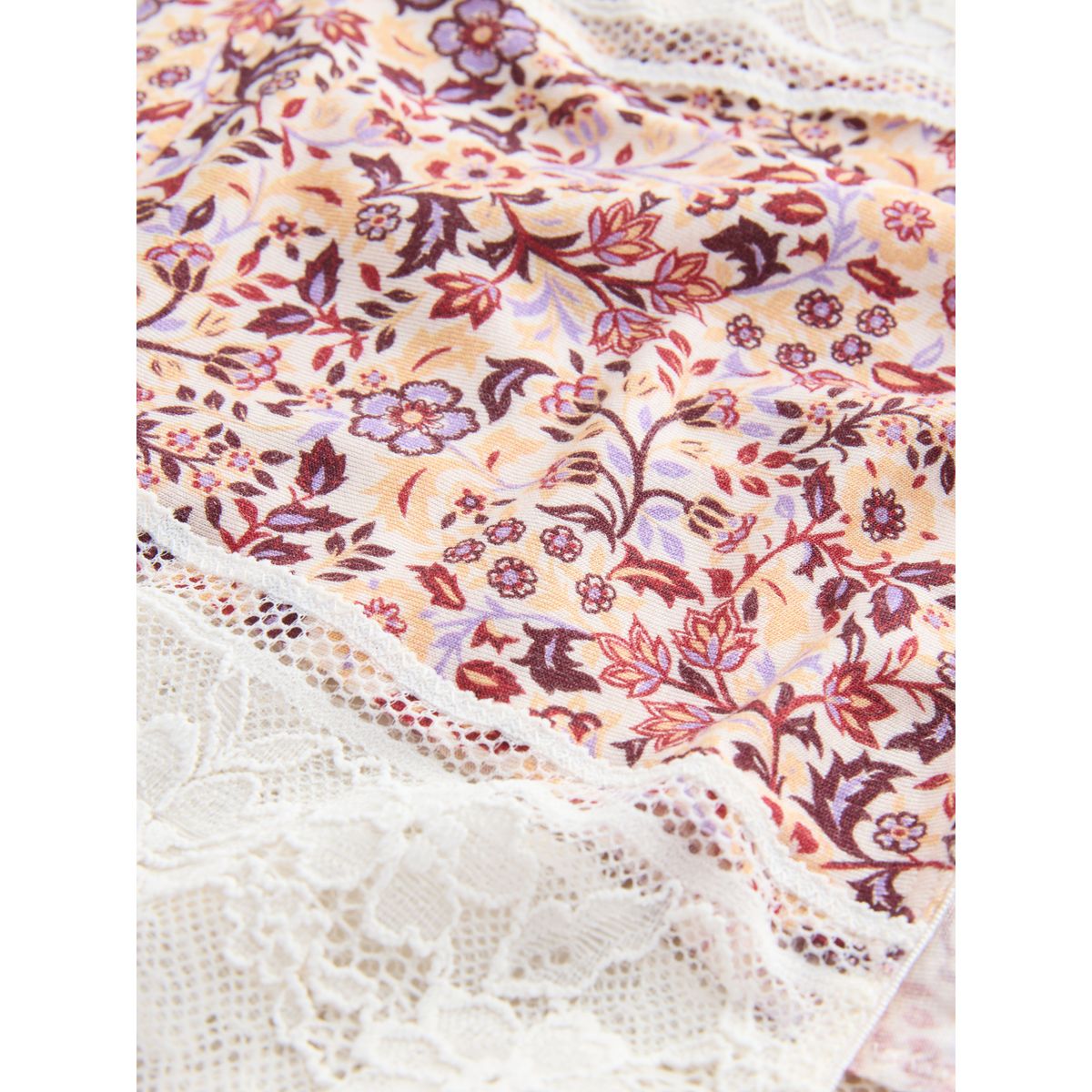 Culotte en dentelle et modal, lot de 3 motif fleurs, NEXT