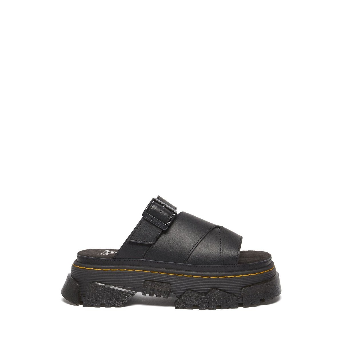 Mules plateformes Mattison en cuir Athena noir, DR. MARTENS