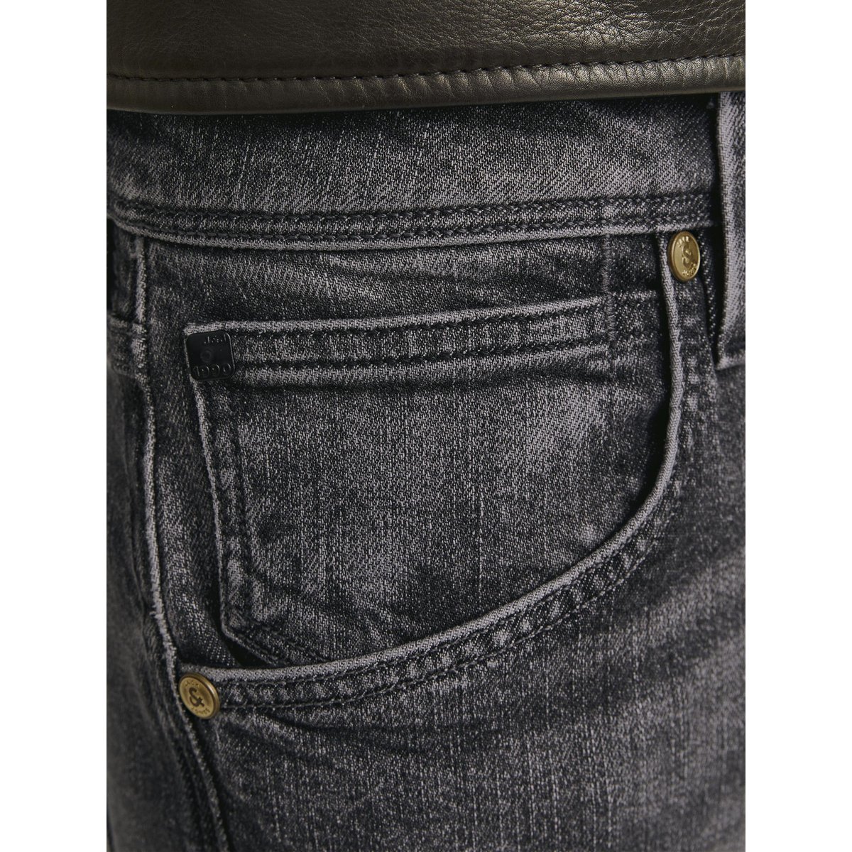 Jean Coupe Tapered black denim, JACK & JONES