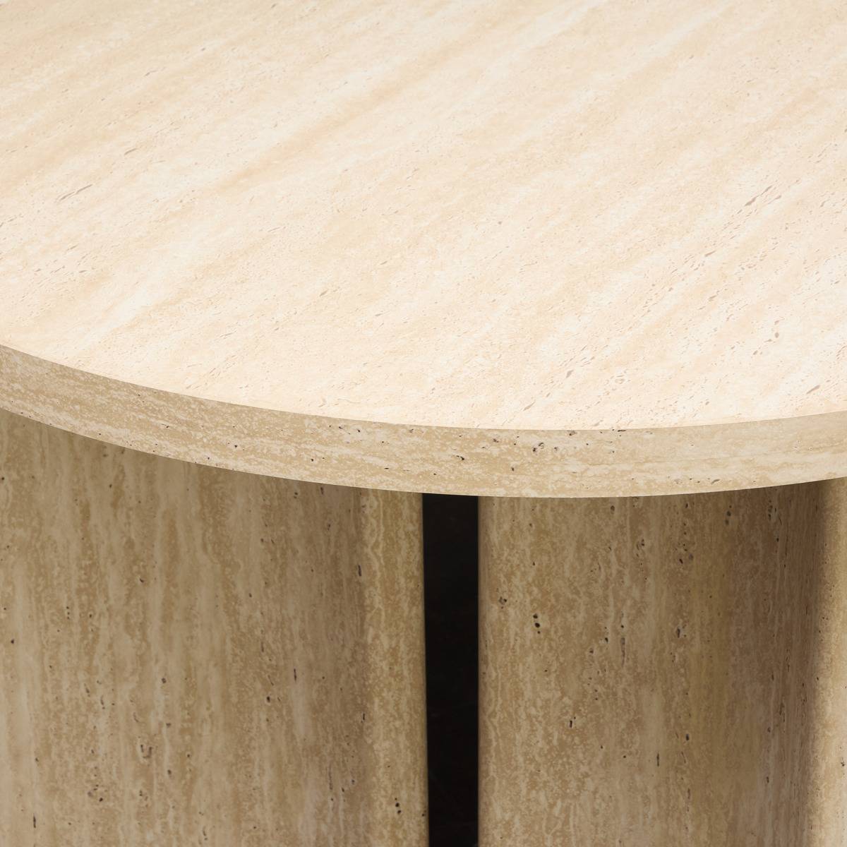 Table à manger ovale extensible TINO beige, ATMOSPHERA