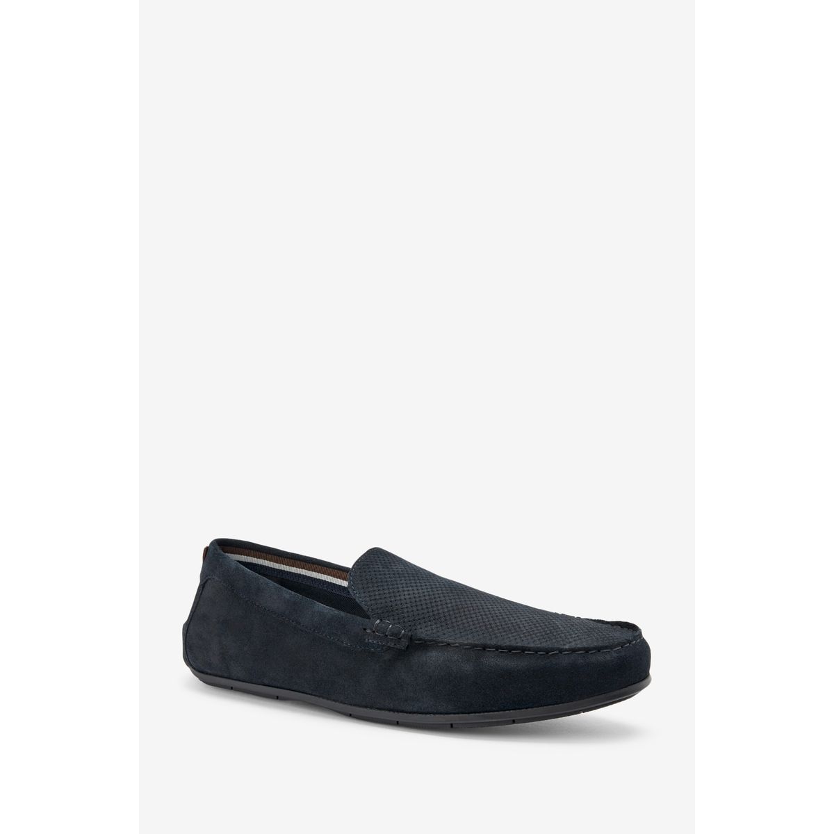 Chaussures de conduite en cuir bleu marine, NEXT