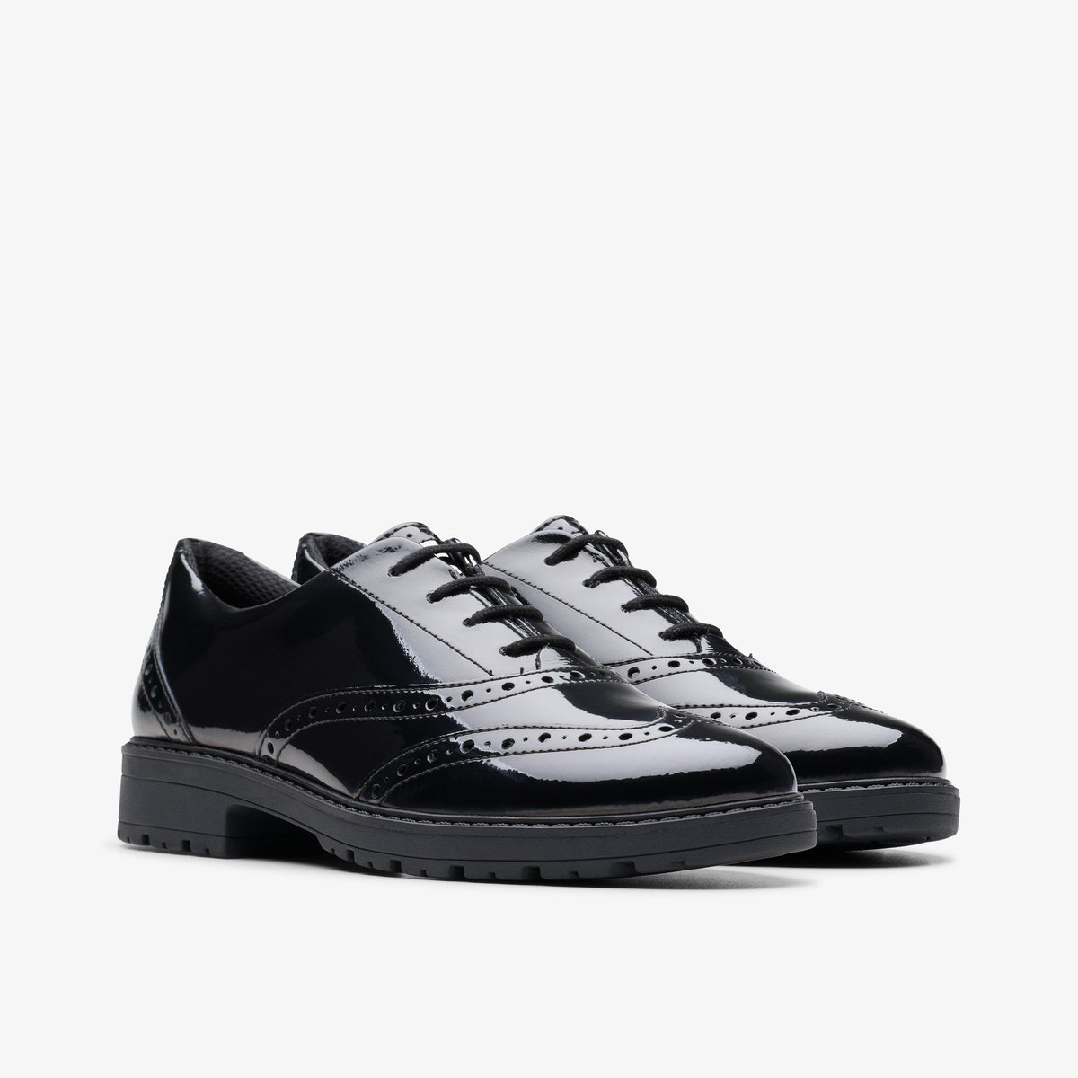 Derbies Brevet Coupe Large LOXHAM BROGUE Y noir, CLARKS