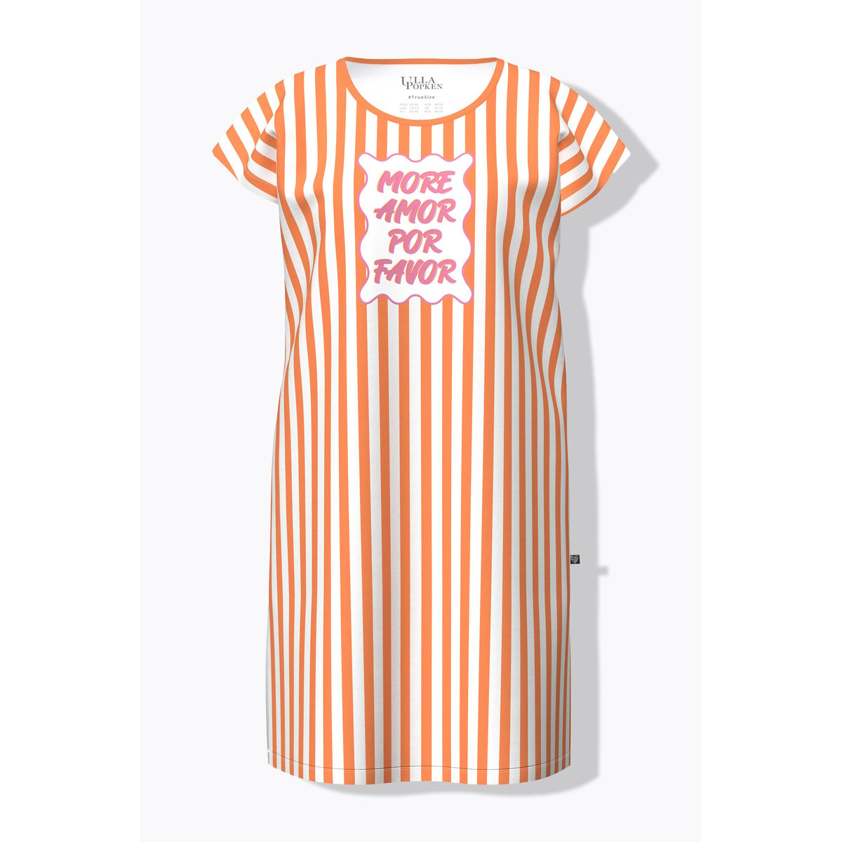 Chemise de nuit/grand T-shirt orange clair, ULLA POPKEN