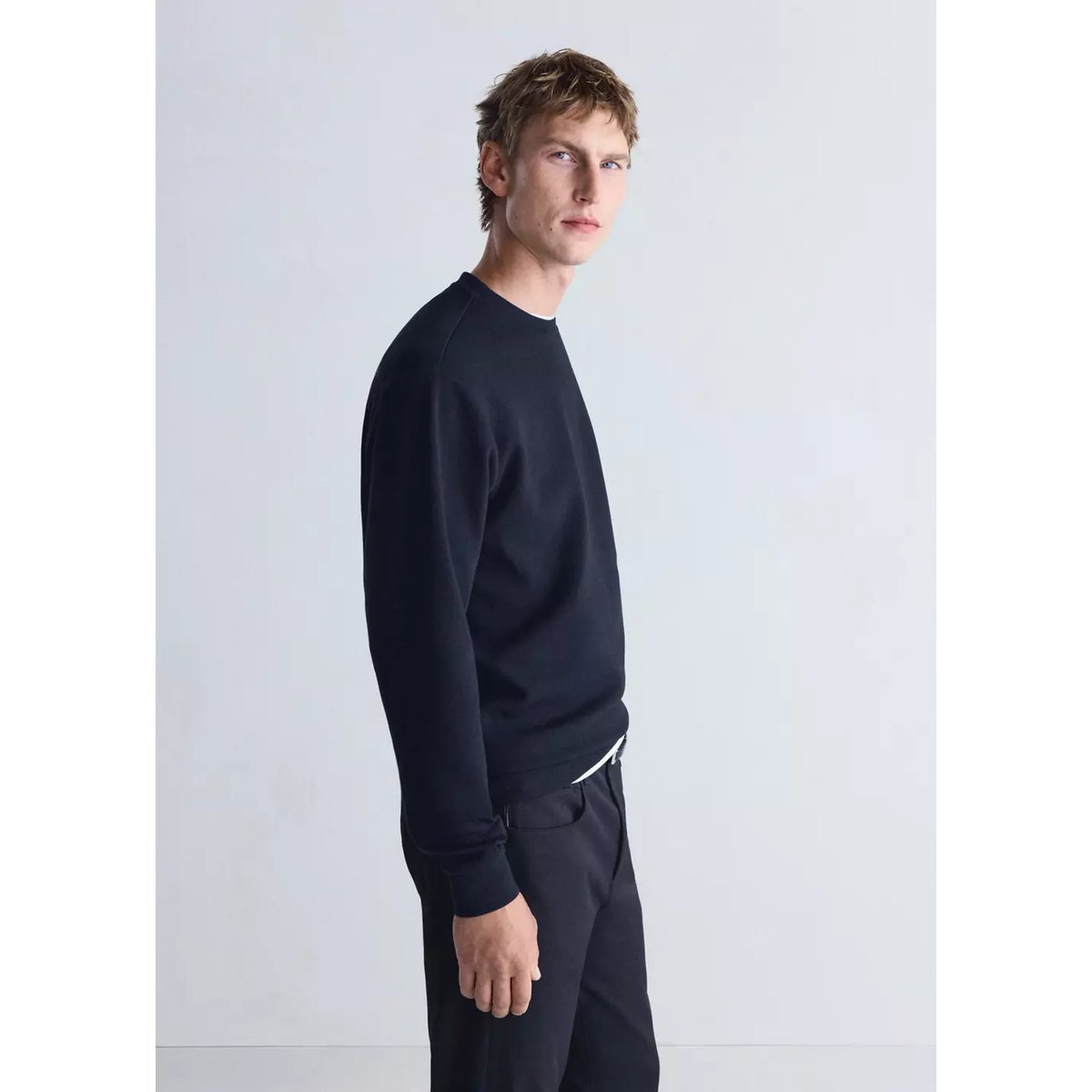 Sweat-shirt regular fit Thermolite® bleu marine, MANGO MAN