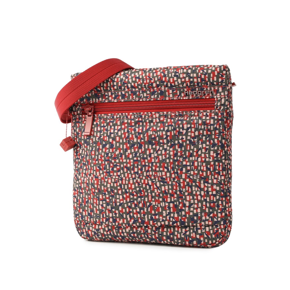 Sac bandoulière compact vertical avec protection RFID print aw25, HEDGREN