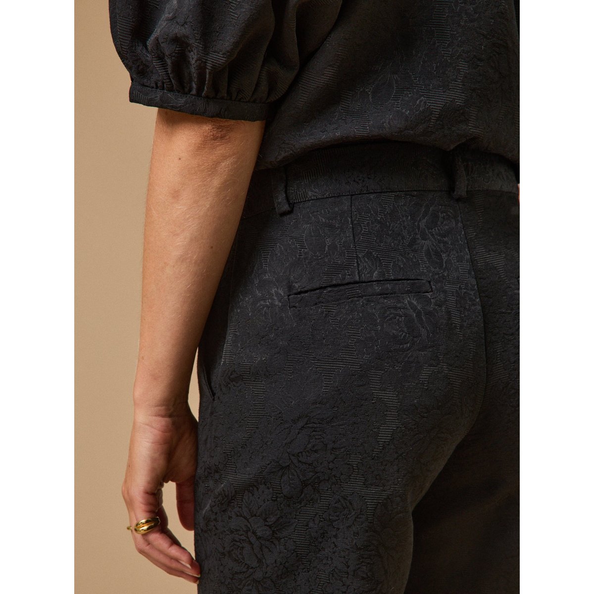 Pantalon cigarette raccourci Léo noir, CYRILLUS