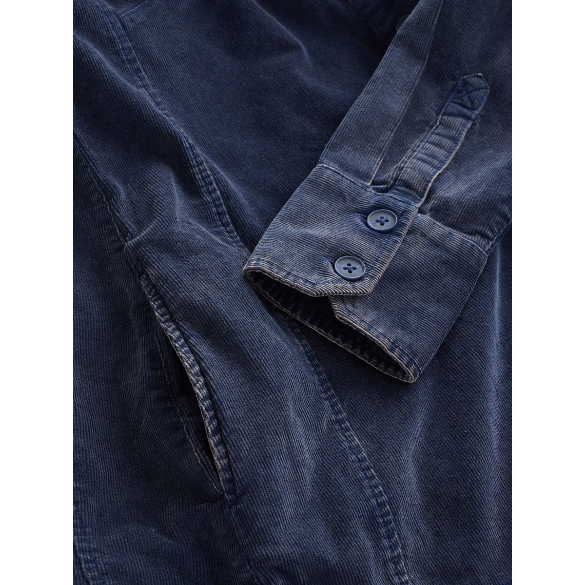 Robe courte en velours côtelé bleu indigo délavé, NEXT