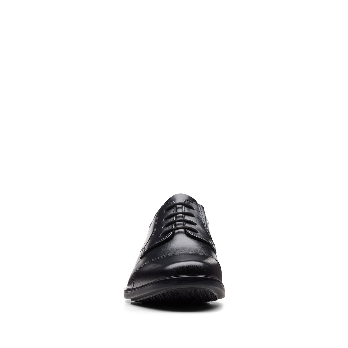 Chaussures richelieu en cuir Howard Cap noir, CLARKS