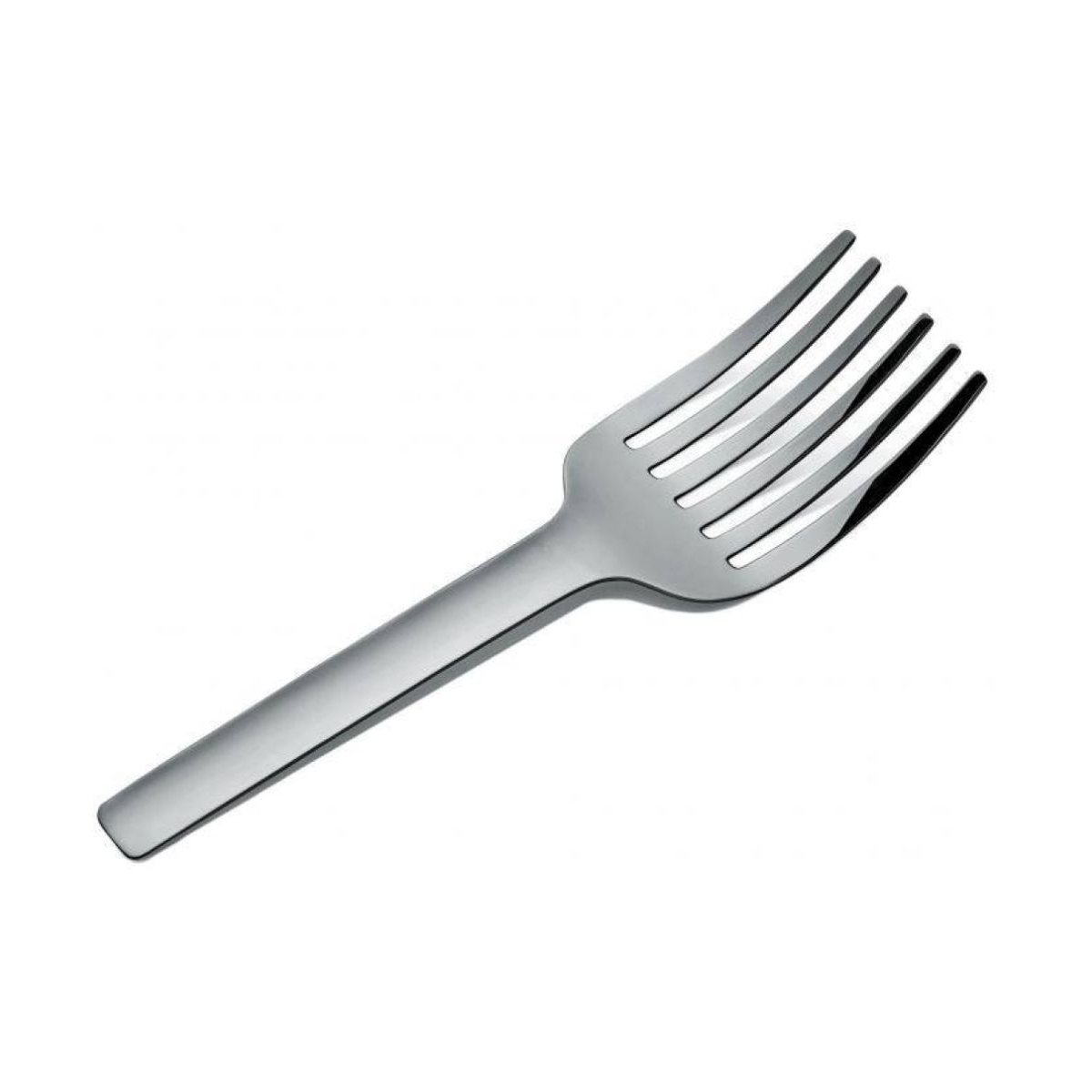 Fourchette à spaghettis argentée en acier sandrine gris, ALESSI