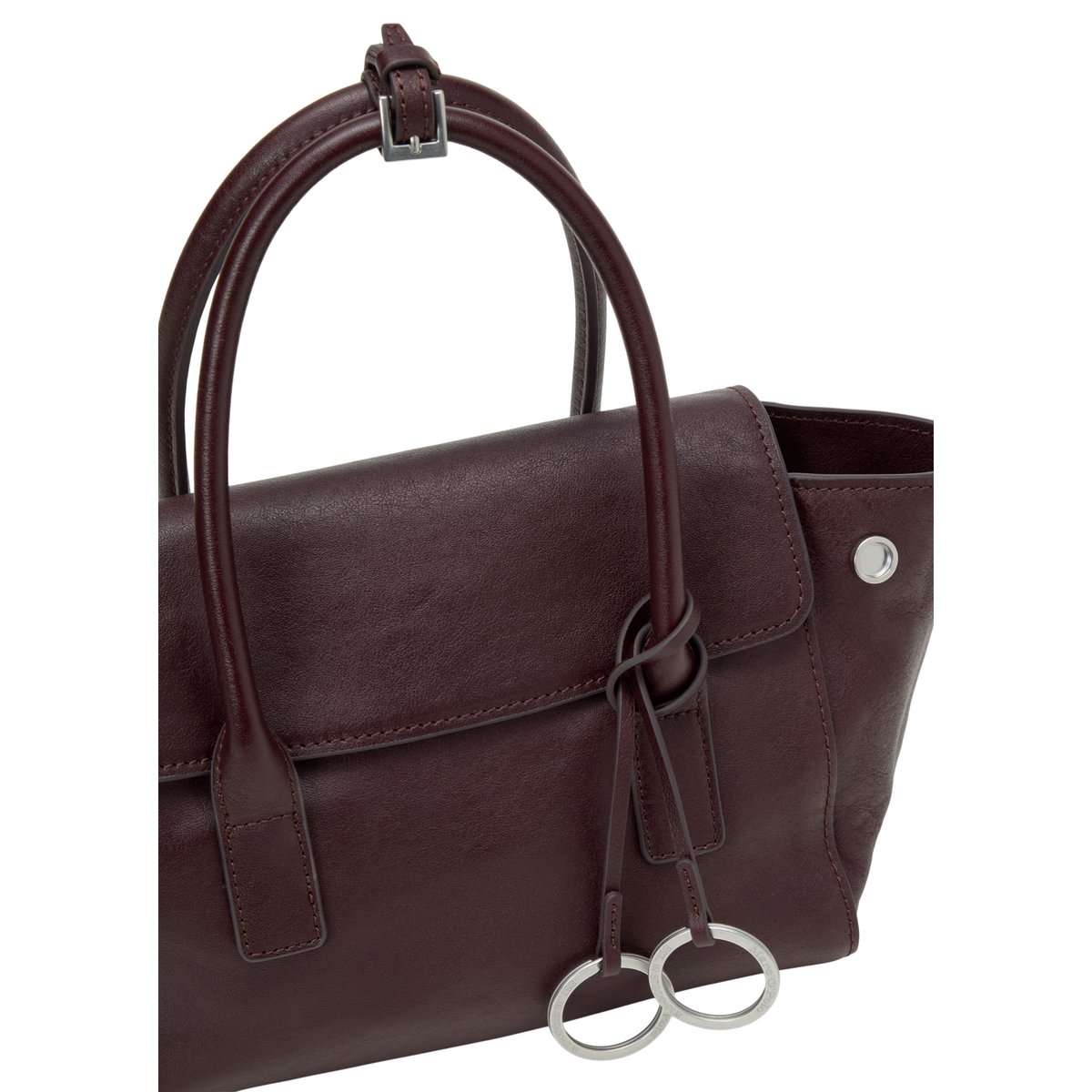 Sac cabas modèle Gitty petit format en cuir de vachette de qualité supérieure rouge fonce, MARC O'POLO