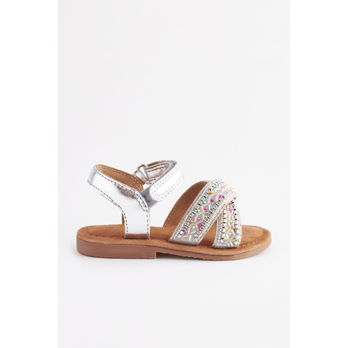 Sandales pour grandes occasions avec perles argent, NEXT
