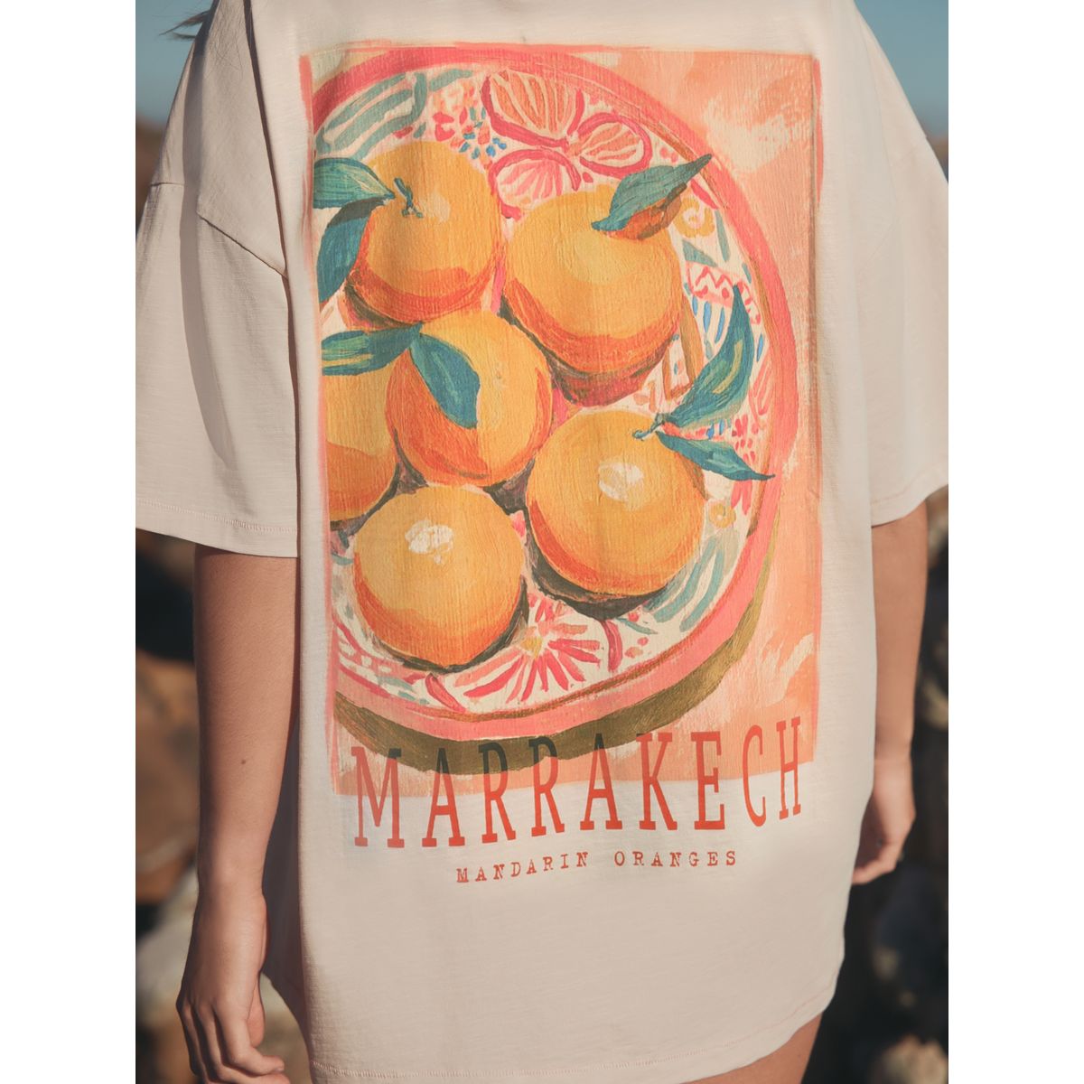T-shirt de plage imprimé orange, NEXT