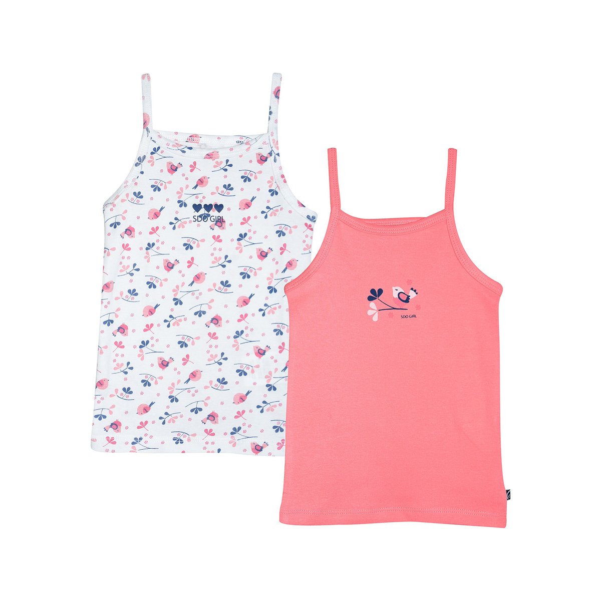 Lot de 2 debardeurs hana enfant rose, SUCRE D'ORGE