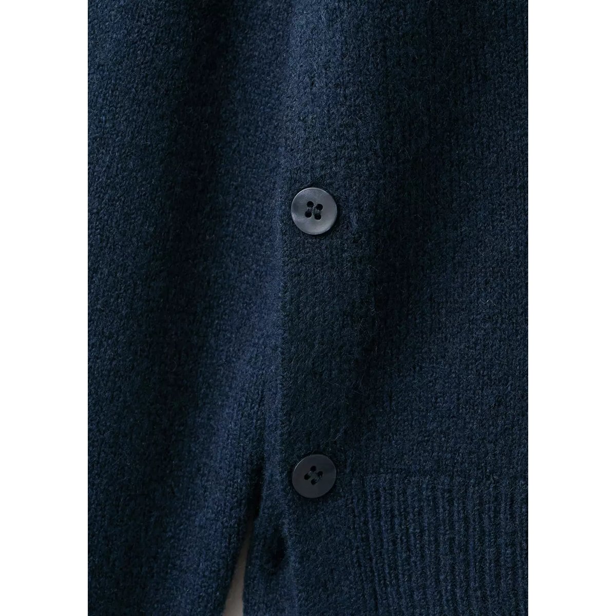 Pull-over maille détail boutons bleu marine, MANGO TEEN