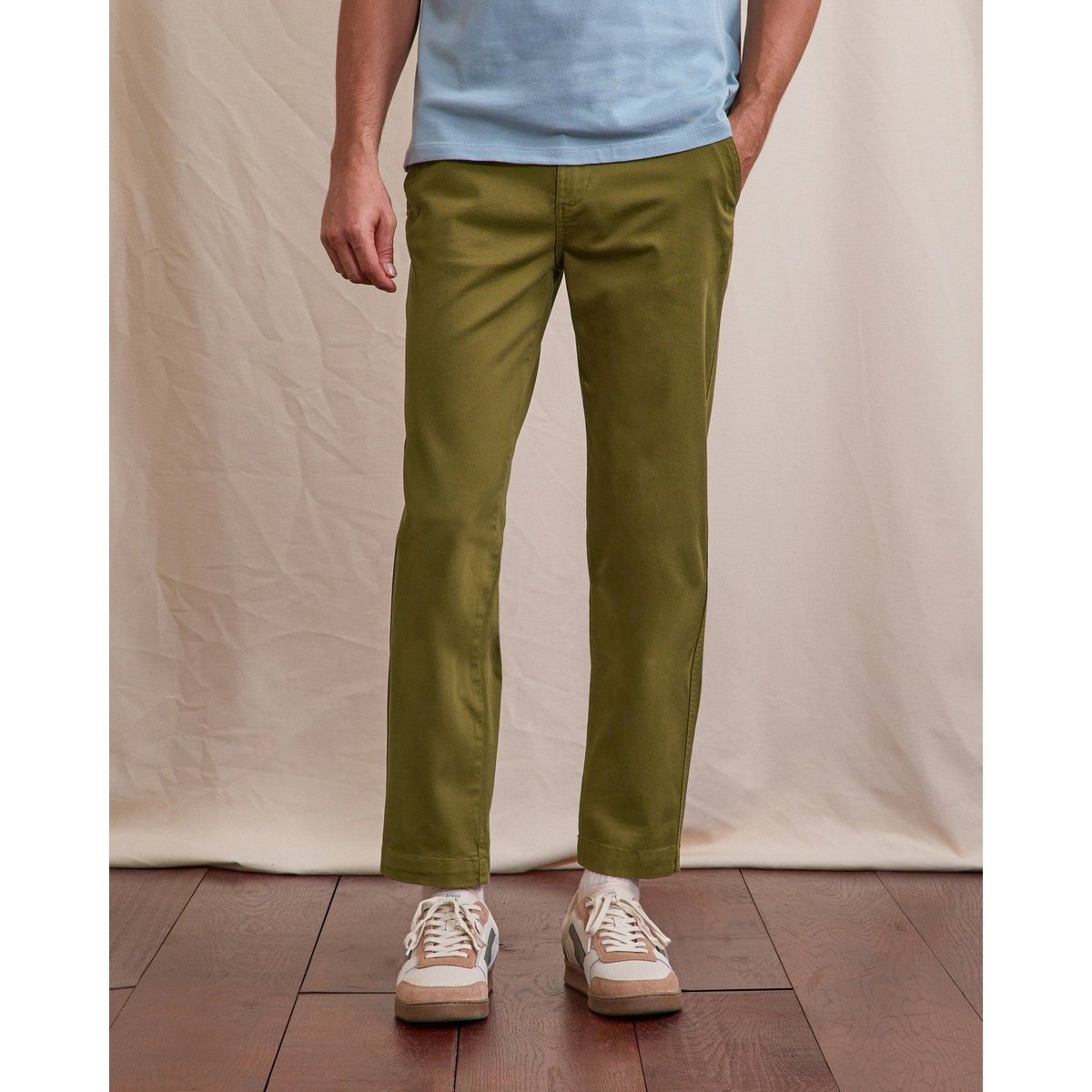 Chino BRIX REGULAR kaki foncé, FAGUO
