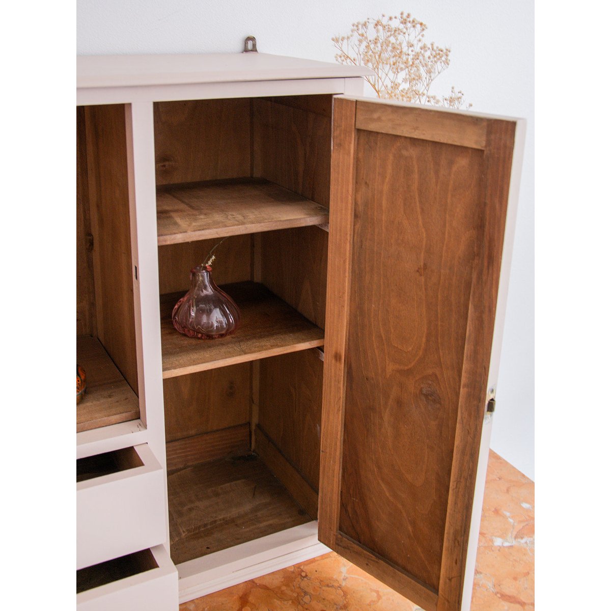 Meuble de rangement en bois Michel N°216 - Bon état rose, DEBONGOUT