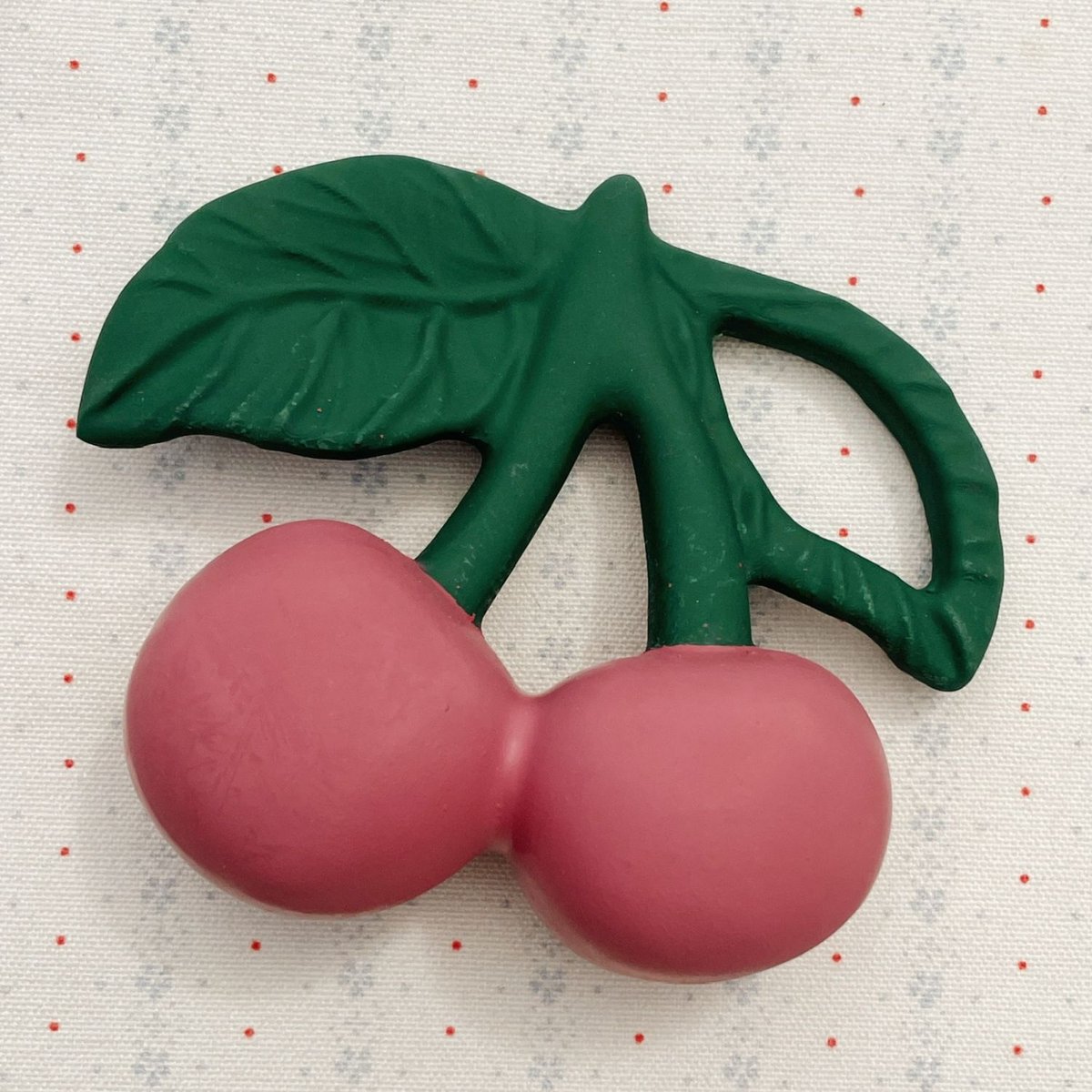 Jouet de dentition rouge, vert, KONGES SLOJD
