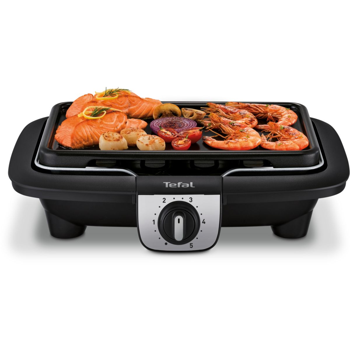 Barbecue électrique BG931812 easygrill 2 en 1 sur pieds, 35x21 cm noir, TEFAL