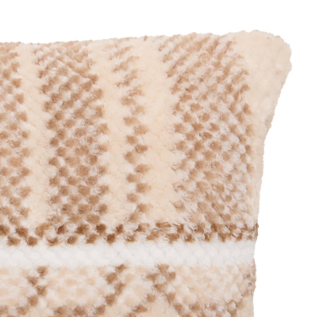 Coussin carré LARY beige lin, ATMOSPHERA