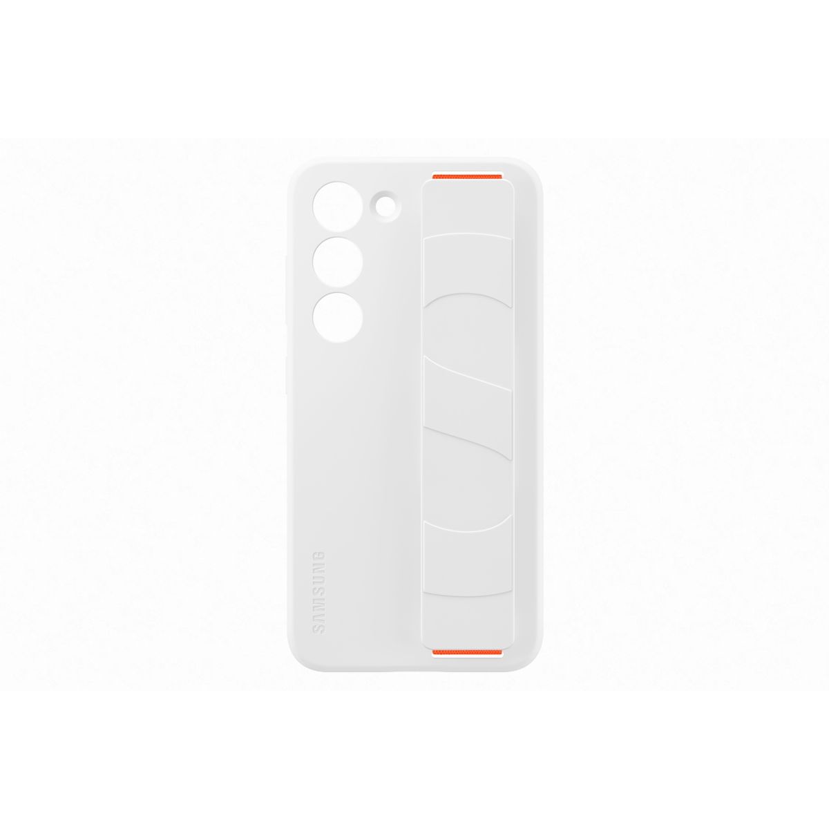 Coque S23 Silicone avec laniere Blanc blanc, SAMSUNG