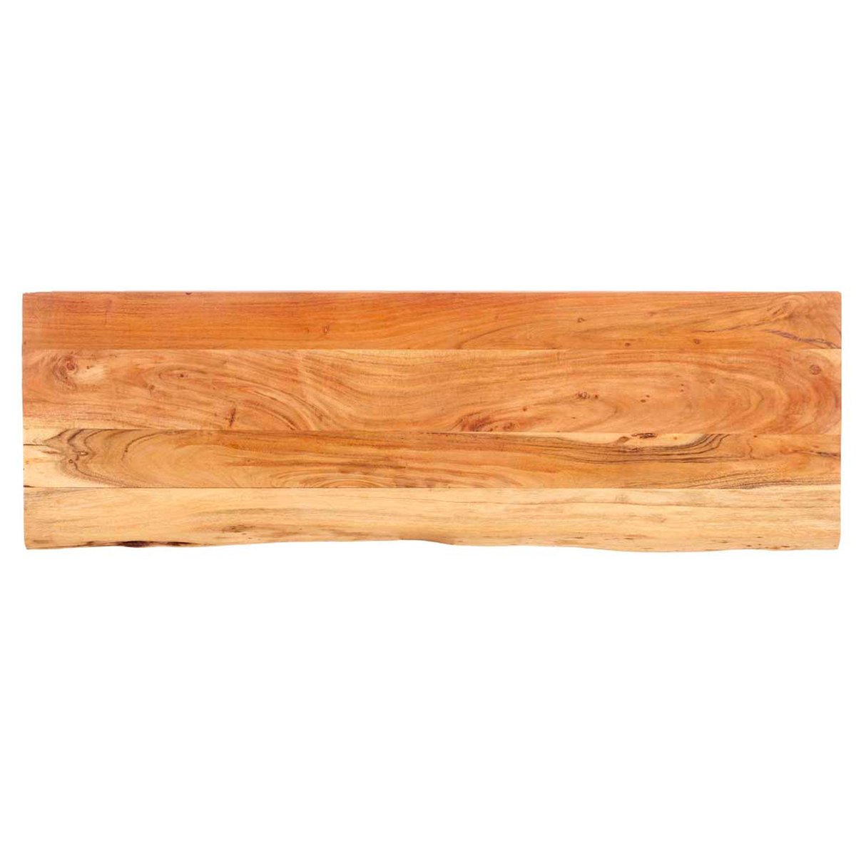 Console en bois live edge et métal noir 120x35x77cm bois, WADIGA